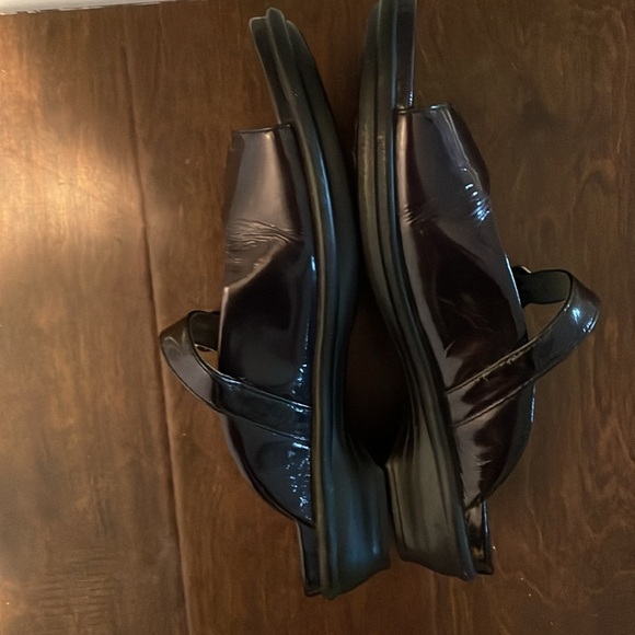 Dansko Sloane Style Sandals Size 7.5-8 Black Patent Leather Slipons - Picture 7 of 12